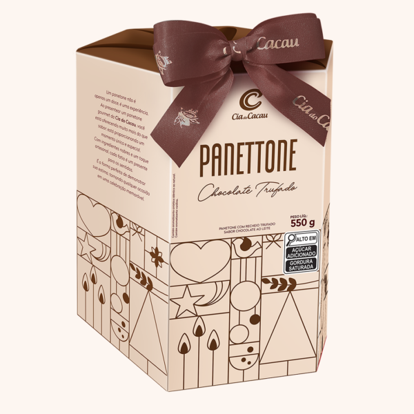 Panetone com recheio trufado sabor chocolate ao leite | 550g - Image 2